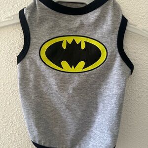 Batman Dog Tank Top - Gray and Black